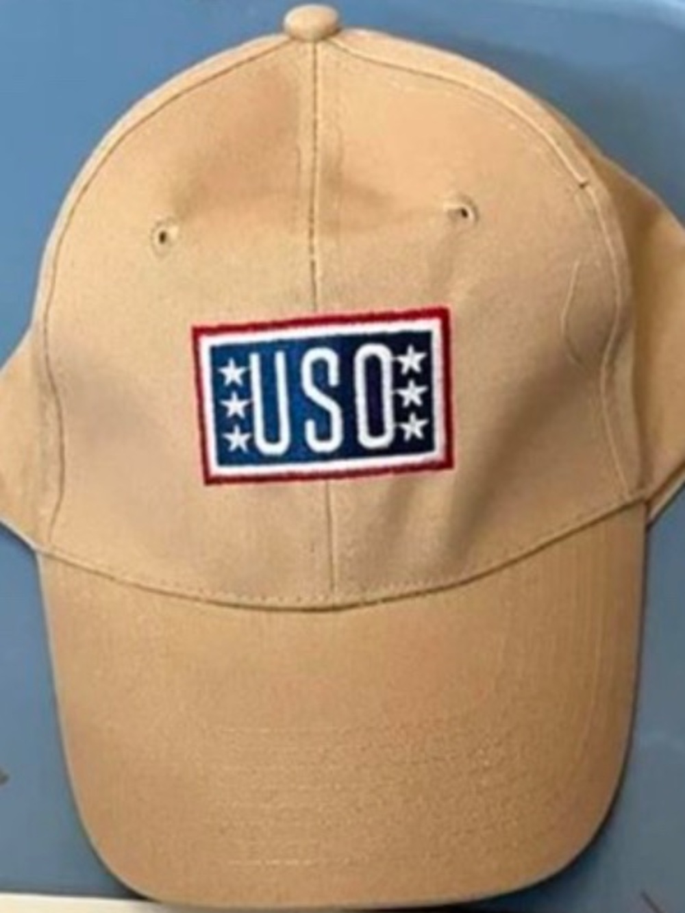 USO Tan Baseball Cap - Brand New
